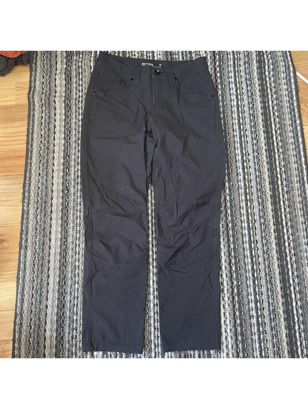 Arc'teryx Levon Pants Men's 29x28 Black Lightweight Nylon Stretch Hiking Outdoor